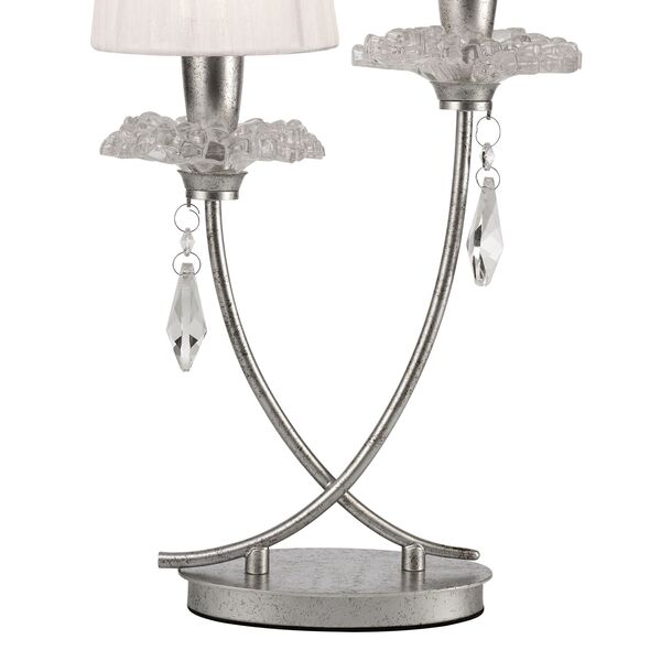 TABLE LAMP 2L SILVER
