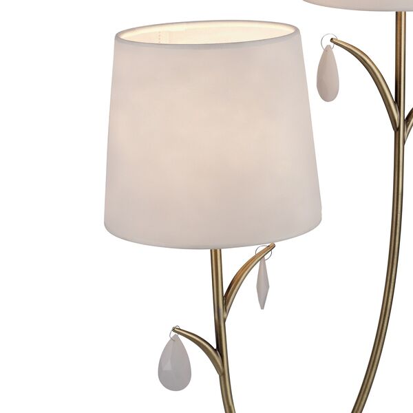 TABLE LAMP 2L SATIIN ANTIQUE