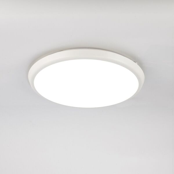 PLAFONIERE/APPLIQUE LED[ IP65 D.40  24W 4000K SAND WHITE]