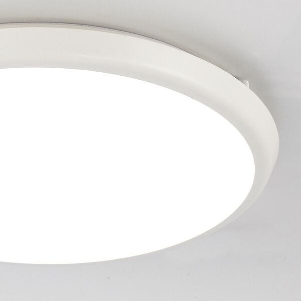 PLAFONIERE/APPLIQUE LED[ IP65 D.40  24W 4000K SAND WHITE]