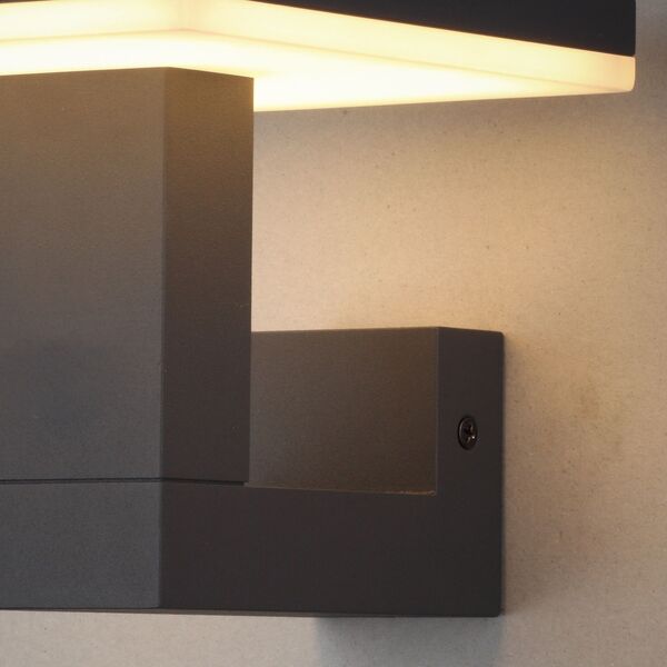 WALL LIGHT OUTDOOR  LED [P54   - 10W - 3000K DARK GREY]