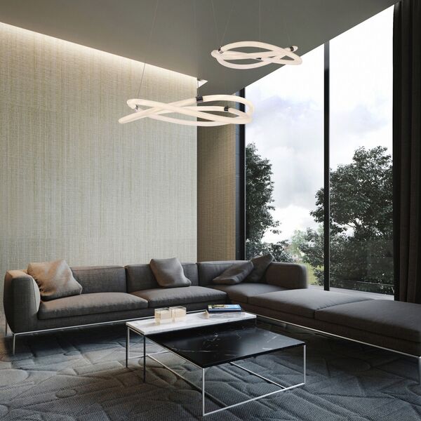 PENDANT [LED 42W CHROME + ACRYLIC]