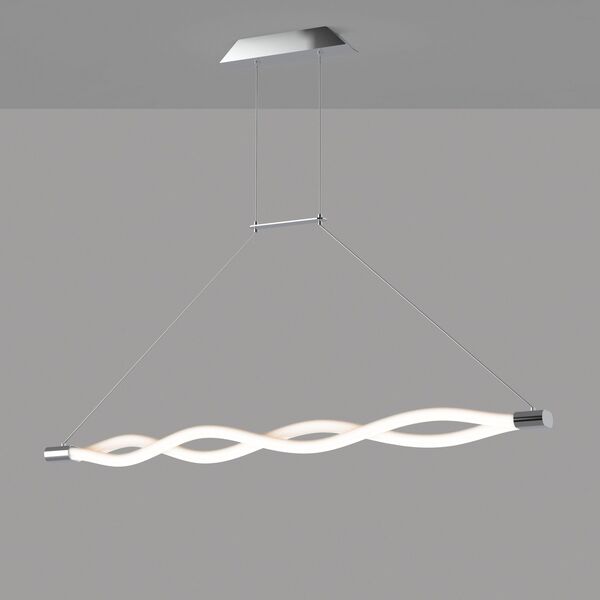 PENDANT LAMPT [LED 40W CHROME + ACRYLIC]