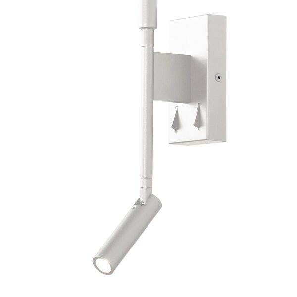 APPLIQUE [WHITE LED WITH READER  3W+6W 3000K MATT WHITE]
