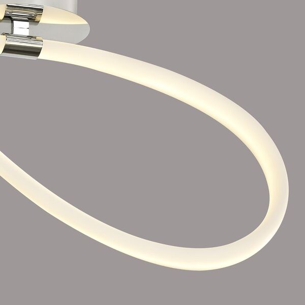 SEMIPLAFON LED [25W - 3000K CHROME + ACRYLIC]