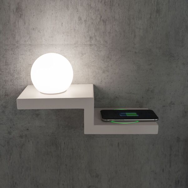 Mantra Zanzibar [LED WALL LAMP WHITE 5W - CELL PHONE INDUCTION CHARGER]