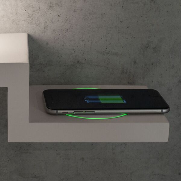 Mantra Zanzibar [LED WALL LAMP WHITE 5W - CELL PHONE INDUCTION CHARGER]