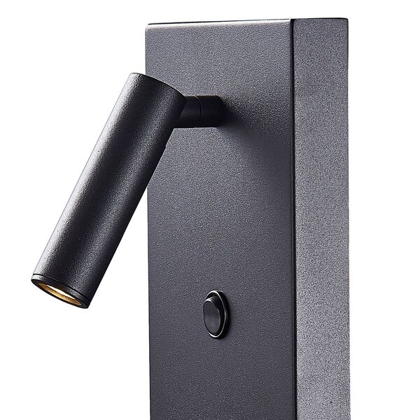 Mantra Zanzibar [LED WALL LAMP BLACK 3W - CELL PHONE INDUCTION CHARGER]