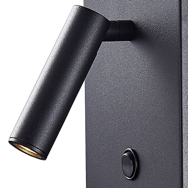 Mantra Zanzibar [LED WALL LAMP BLACK 3W - CELL PHONE INDUCTION CHARGER]