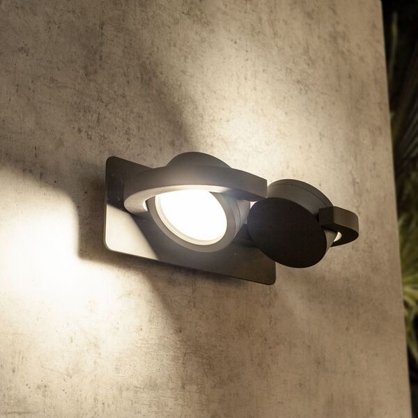 WALL LAMP GX53 - 2L DARK GREY