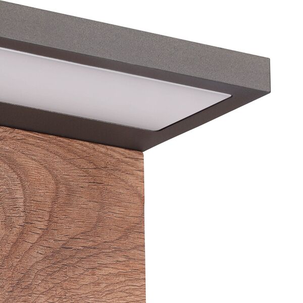 APLIQUE LED [13W DARK GREY/WOOD]