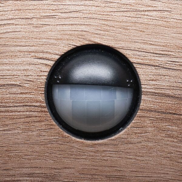 WALL LAMP LED [15W MOTION SENSOR DARK GREY/WOOD]