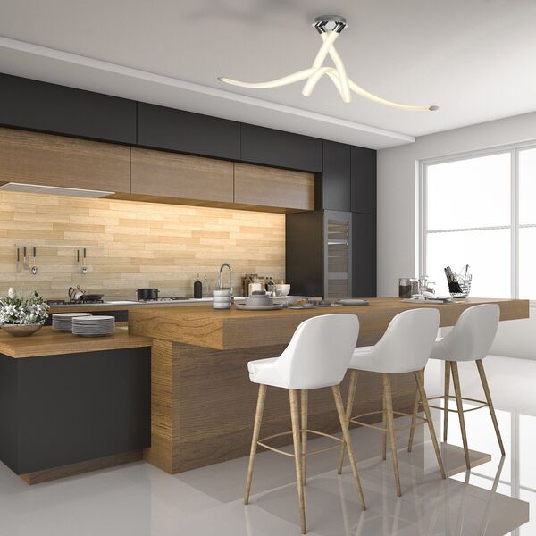 Светильник потолочный Mantra Armonia [CEILING LED 50W - 3000K - DIMMABLE TITANIUM + ACRYLIC]