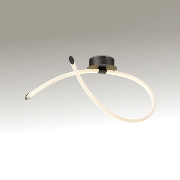 SEMIPLAFON LED [25W - 3000K - DIMMABLE TITANIUM + ACRYLIC]