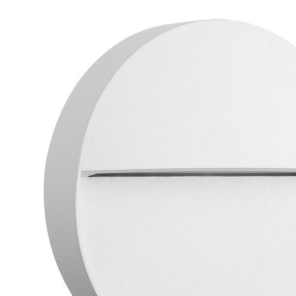 WALL STEP LIGHT ROUND [3W 3000K WHITE SANDED WHITE]