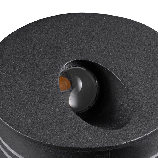 WALL STEP LIGHT ROUND [3W 3000K BLACK SANDED BLACK]