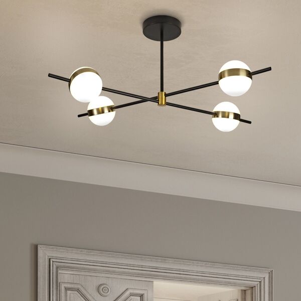 Ceiling Lamp LED 32W 3000K Gold/Black