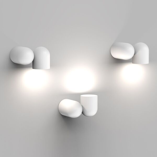 SPOT/WALL LIGHT WHITE 1L*GU10  WHITE