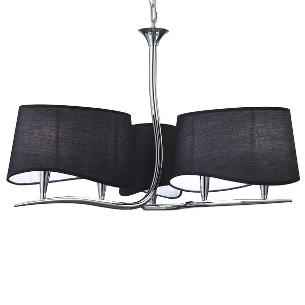 PENDANT 6L [CHROME - OFF BLACK SHADE]