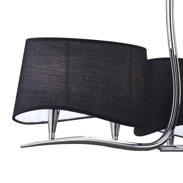 PENDANT 6L [CHROME - OFF BLACK SHADE]