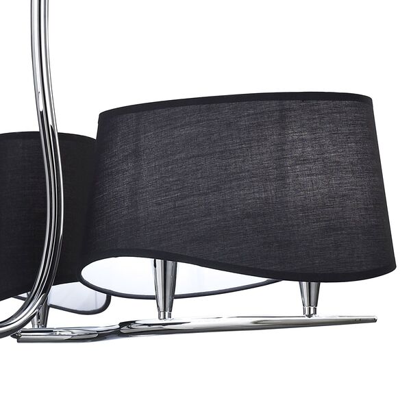 PENDANT 6L [CHROME - OFF BLACK SHADE]
