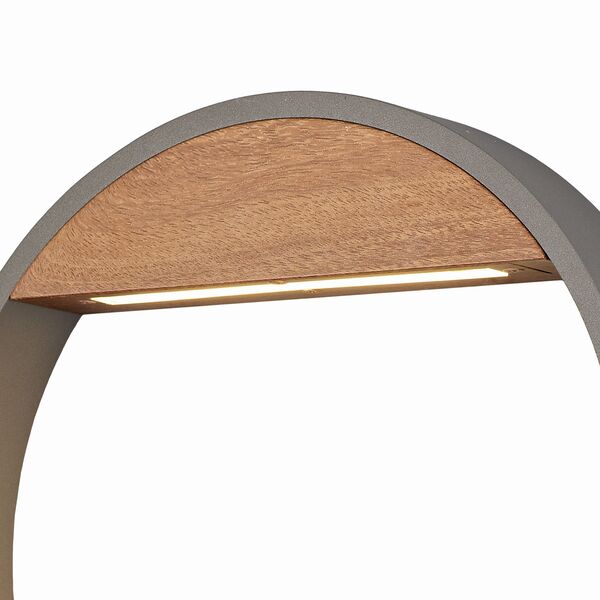 WALL LIGHT OUTDOOR  LED IP65  - 10W - 3000K Grey + wood