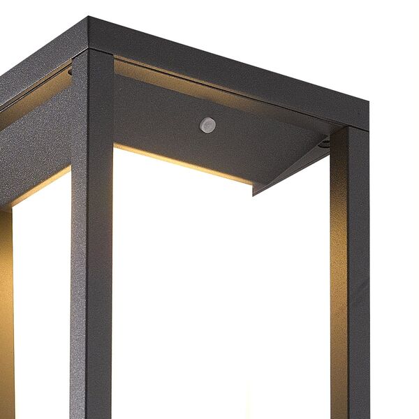 WALL LIGHT GRAPHITE LED SOLAR/SENSOR 3000K GRAPHITE