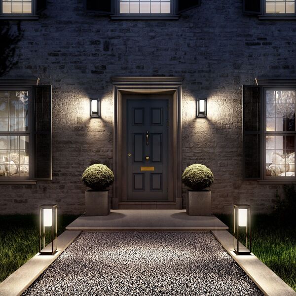 WALL LIGHT GRAPHITE LED SOLAR/SENSOR 3000K GRAPHITE