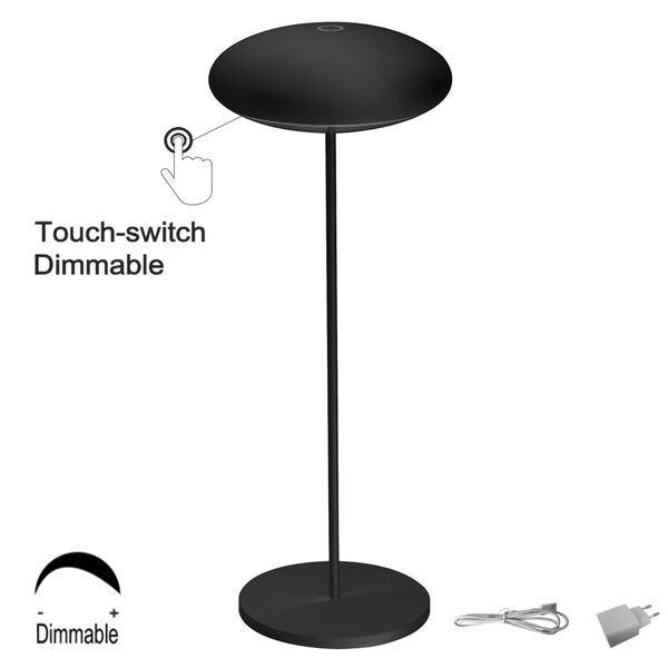 LANTERN BLACK PORTABLE OUTDOOR LED IP54 3000K BLACK