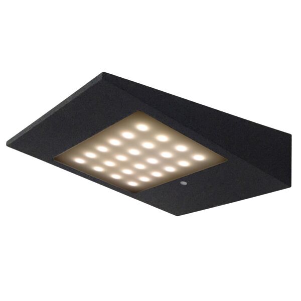 WALL LIGHT GRAPHITE LED SOLAR/SENSOR 3000K GRAPHITE