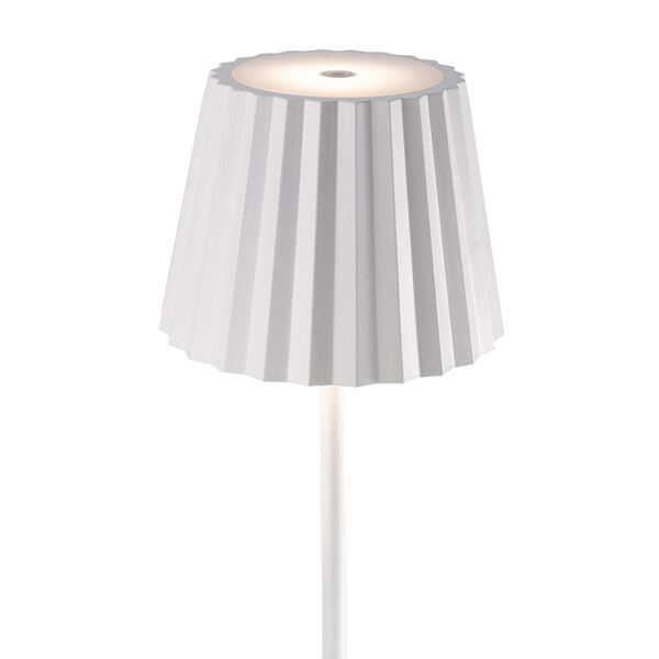 OUTDOOR FLOOR LAMP WHITE LED PORTABLE  IP54  3000K WHITE