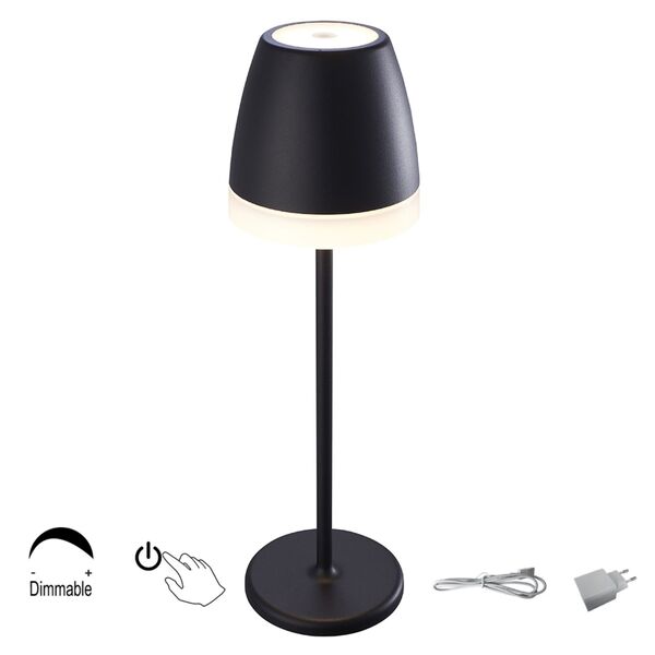 LANTERN BLACK PORTABLE OUTDOOR LED IP54 3000K BLACK