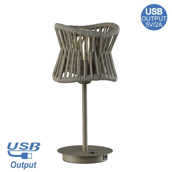 TABLE LAMP  18 CM  Dark beige