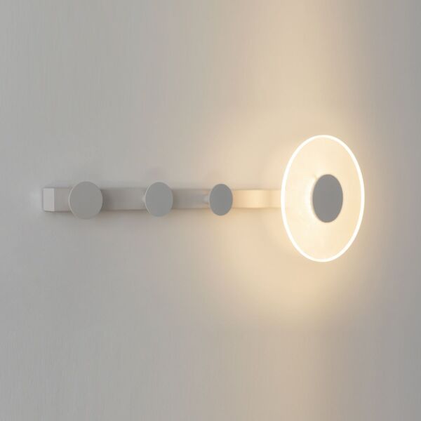 WALL LIGHT/COAT RACK LED WHITE 6W 3000K WHITE