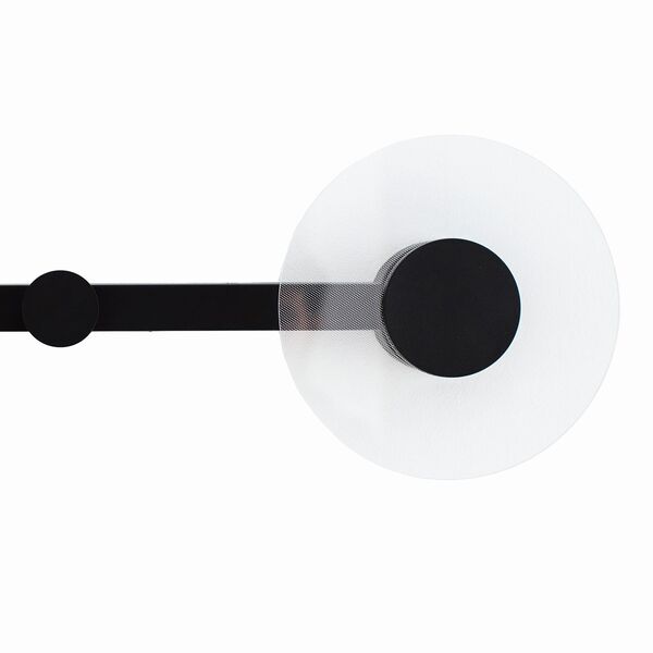 WALL LIGHT/COAT RACK LED BLACK 6W 3000K BLACK