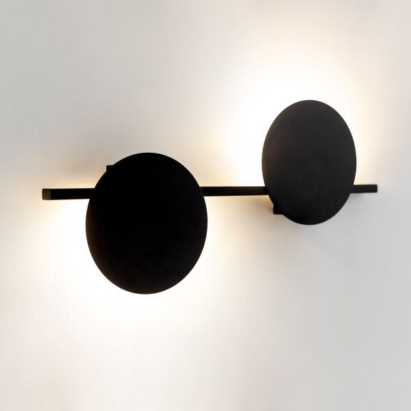 WALL LIGHT LED BLACK MEDIUM  16W 3000K BLACK