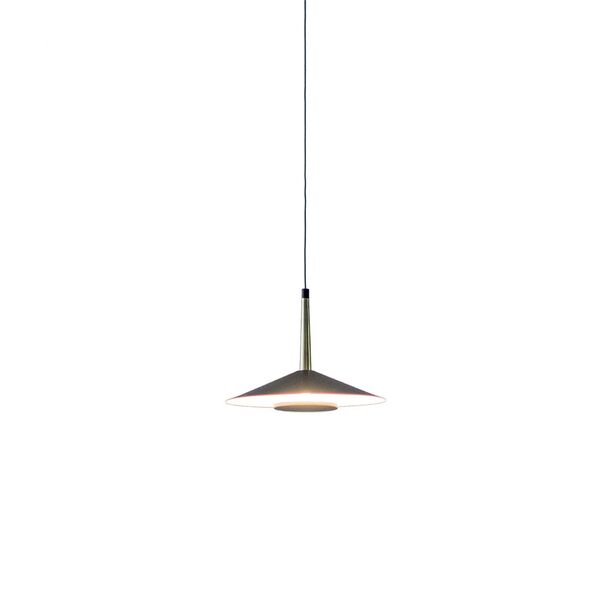 PENDANT LED  BLACK/ANT.BRASS  1L*8W 3000K BLACK