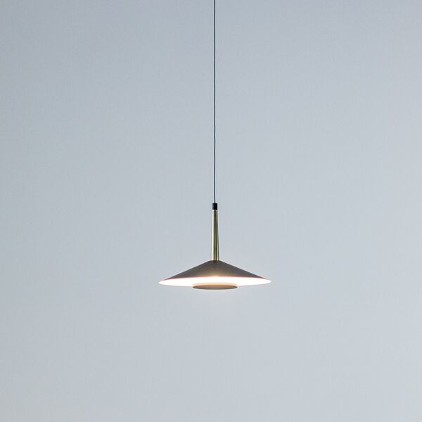 PENDANT LED  BLACK/ANT.BRASS  1L*8W 3000K BLACK