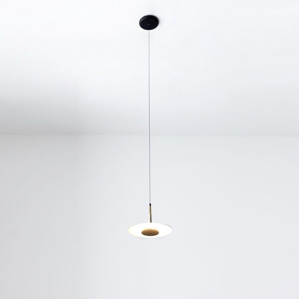 PENDANT LED  BLACK/ANT.BRASS  1L*8W 3000K BLACK