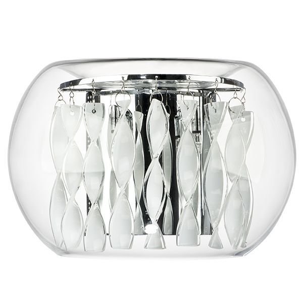 Бра ACQUARIO [3х20W G4 12V ХРОМ БЕЛ стекло (в комплекте)]