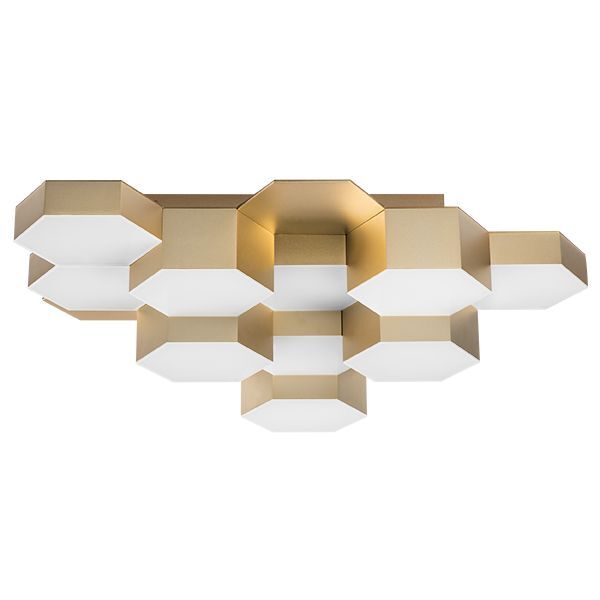 Люстра потол FAVO [LED-60W 2880LM Satin Gold 4000K (в комплекте)]