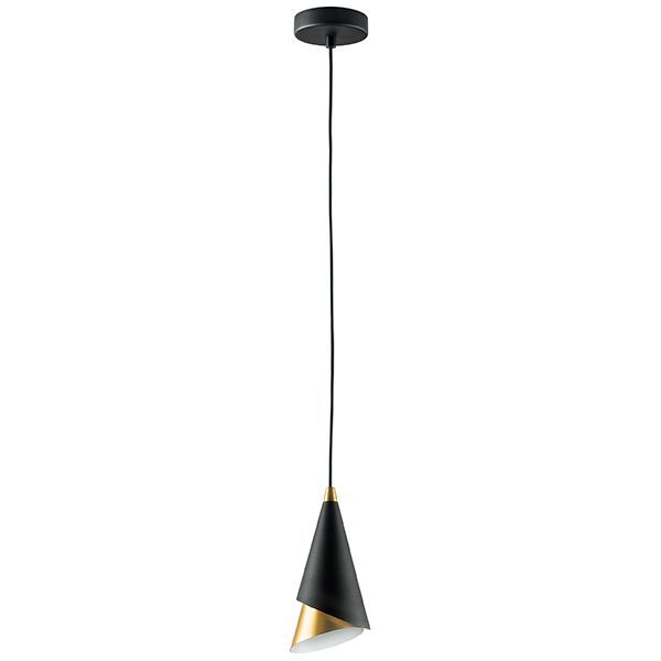 Люстра CONE [1х40W E14 ЧЕРНЫЙ/ЗОЛОТО (в комплекте)]