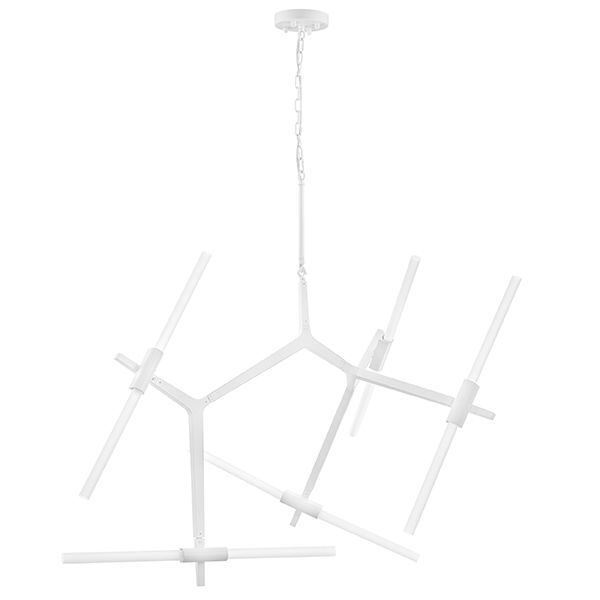 Люстра STRUTTURA [10х40W G9 БЕЛЫЙ МАТОВЫЙ (в комплекте)]