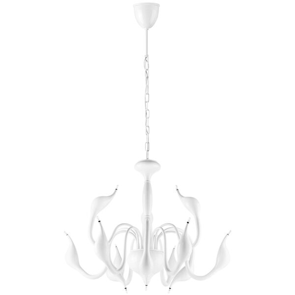 Люстра подвесная Cigno collo [12х20W G4 БЕЛЫЙ (в комплекте)]