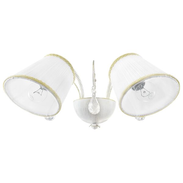 Бра ESEDRA [2x40W E27 ANTIC WHITE  ткань (в комплекте)]