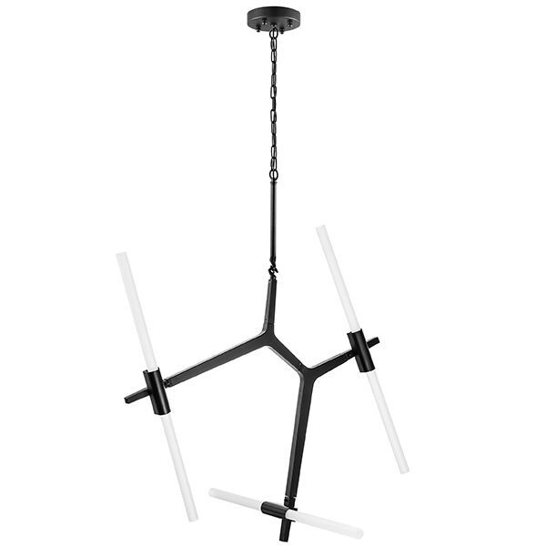 Люстра STRUTTURA [6х40W G9 ЧЕРНЫЙ МАТОВЫЙ (в комплекте)]