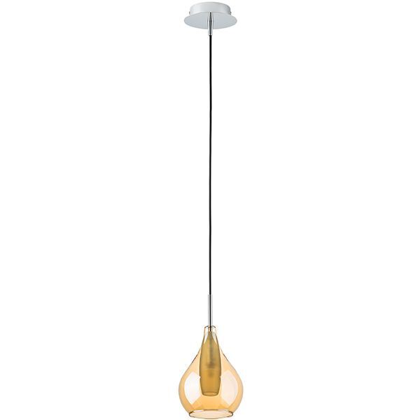 Подвес PENTOLA [1х25W G9 ХРОМ/ЯНТАРЬ (в комплекте)]