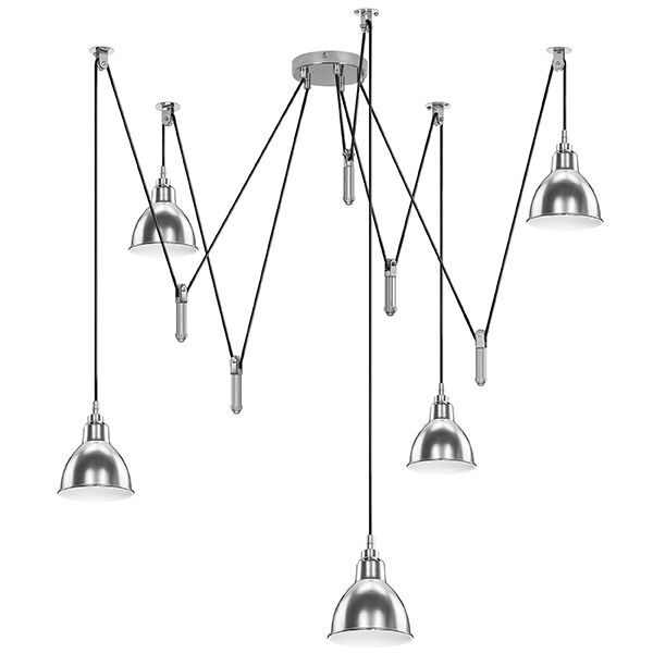 Люстра ACROBATA [5х40W E14 ХРОМ (в комплекте)]