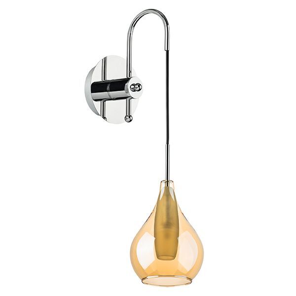 Бра PENTOLA [1х25W G9 ХРОМ/ЯНТАРЬ (в комплекте)]