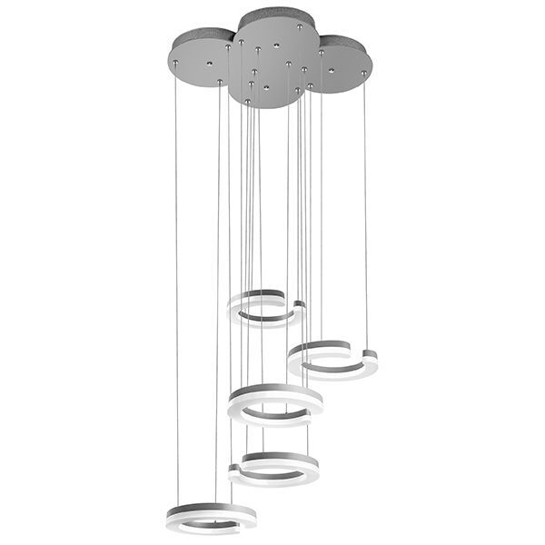 Подвес UNITARIO [46W LED 5060LM СЕРЕБРО МАТОВЫЙ 4000K (в комплекте)]